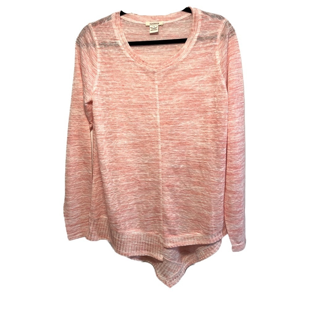 Sundance Pink Light Weight Sweater Women’s Size S Asymmetrical Hem